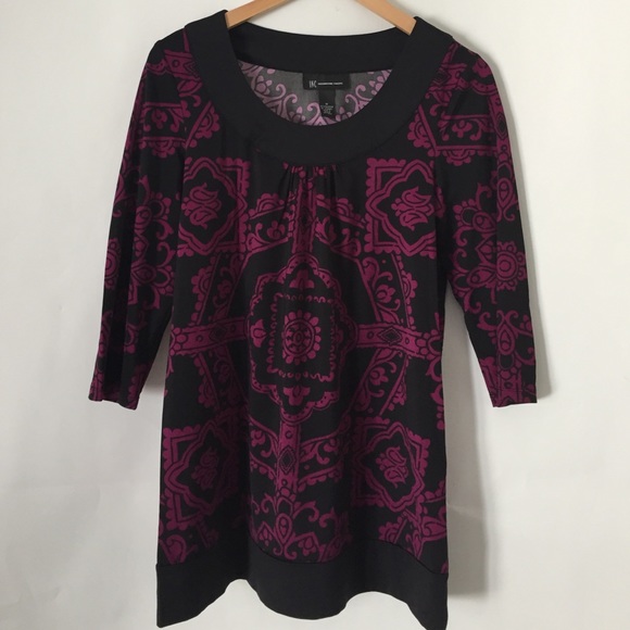 INC Three-quarter Sleeves Printed Tunic