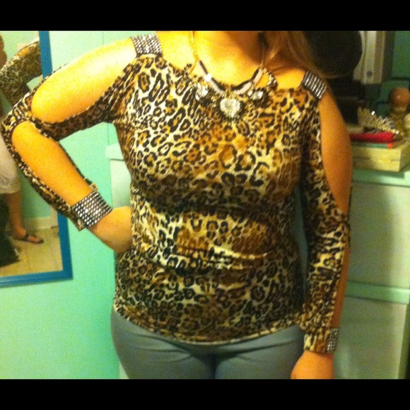 Leopard top Sz L