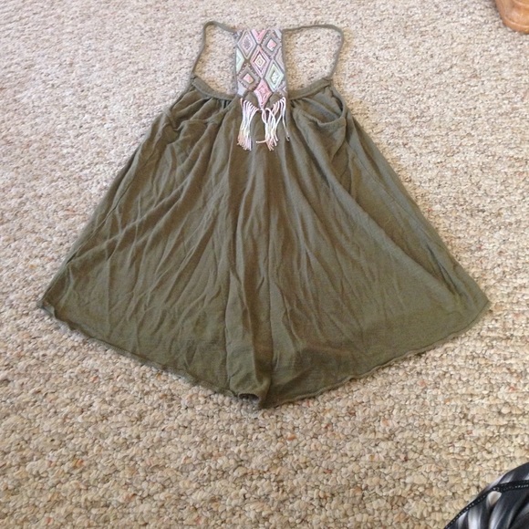 American eagle green tank top - Picture 2 of 2