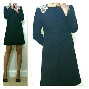 Black Coat with Sparkly Embellishments