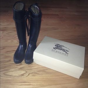 Burberry Riding Rubber Rain Boot