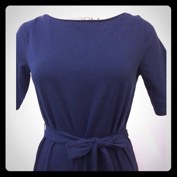 Liz Claiborne deep navy open neck dress