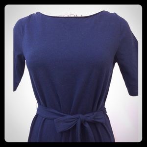 Liz Claiborne deep navy open neck dress