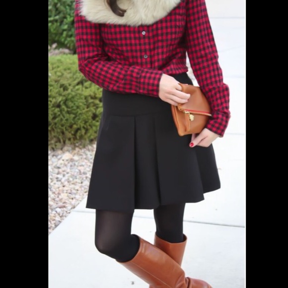 J. Crew Dresses & Skirts - 1 Day Sale🎉JCrew Box Blue Pleat Skirt In Crepe