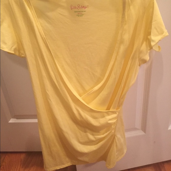 Lilly Pulitzer yellow t shirt size small