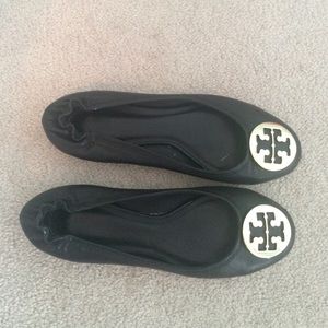 Black Tory Burch Flats