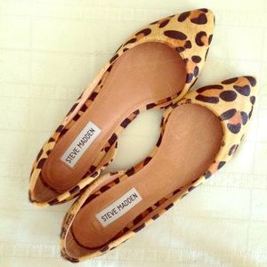 NWOT Steve Madden elusionl leopard flats