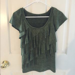 New directions ruffle shirt, size small