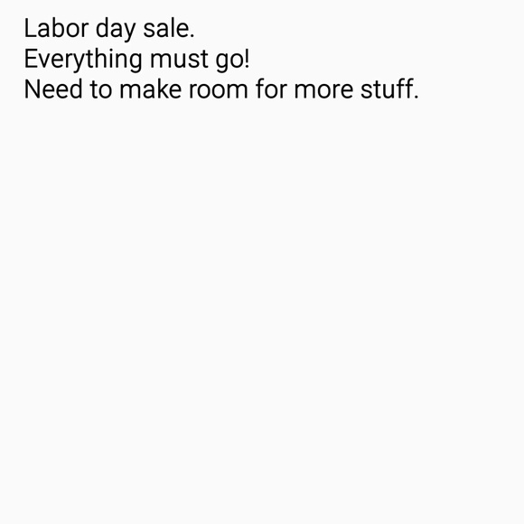 Closet clear out!