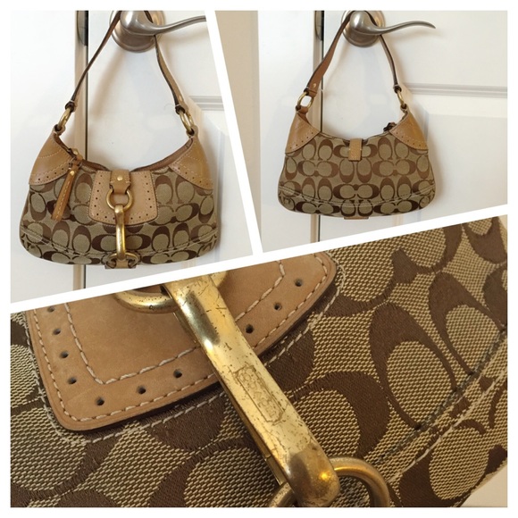 Authentic mini Coach Hampton handbag