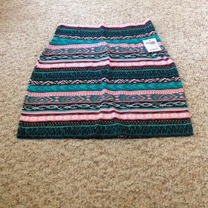 Aztec pattern pencil skirt