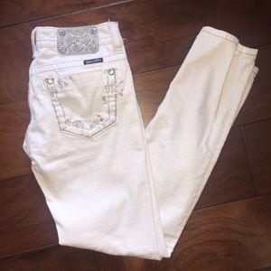 Perfect condition white Miss Me's BOGO