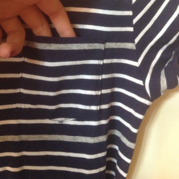 Blue and white striped dress - Picture 2 of 2