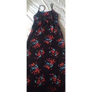 Butterfly print maxi dress
