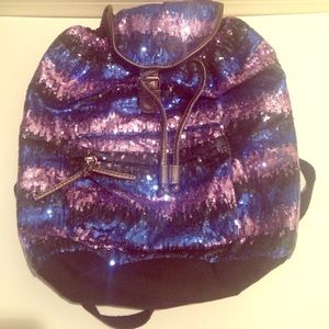 Aeropostale Glitter backpack Blue and purple