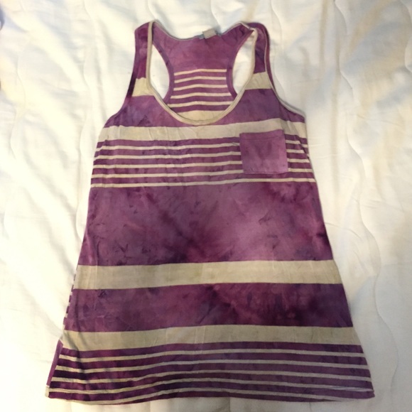 Striped purple tank top