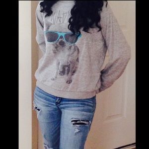 Rue 21 Sweater with Dog