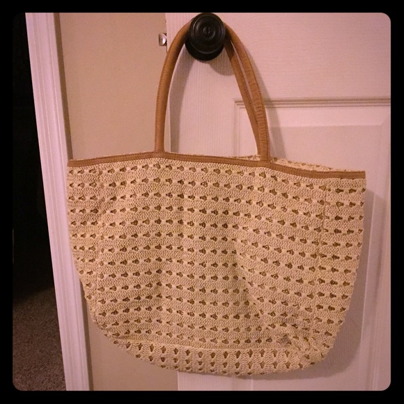 Metallic beach bag or purse
