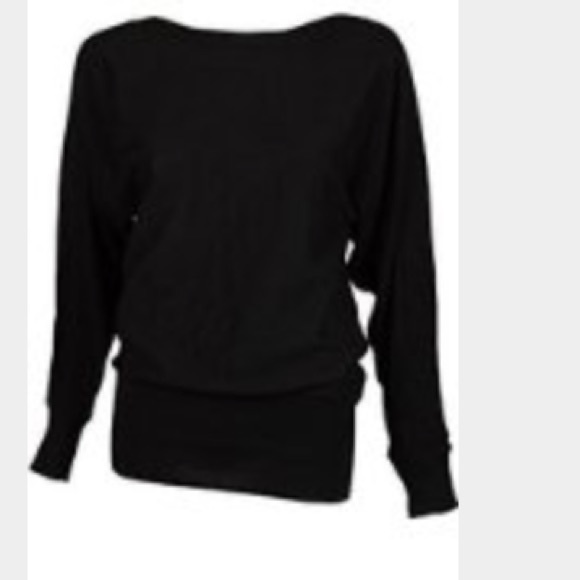 Alfani Sweaters - alfani dolman sleeve boat neck sweater black
