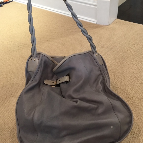Gray leather Chloe bag