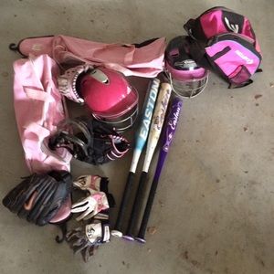 HUGE bundle of softball supplies!