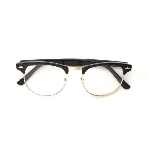72% off Accessories - Browline Half Frame Clear Lens ...