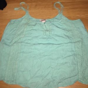 Aqua Spaghetti Strap