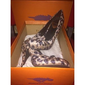 Velvet Cheetah Heels