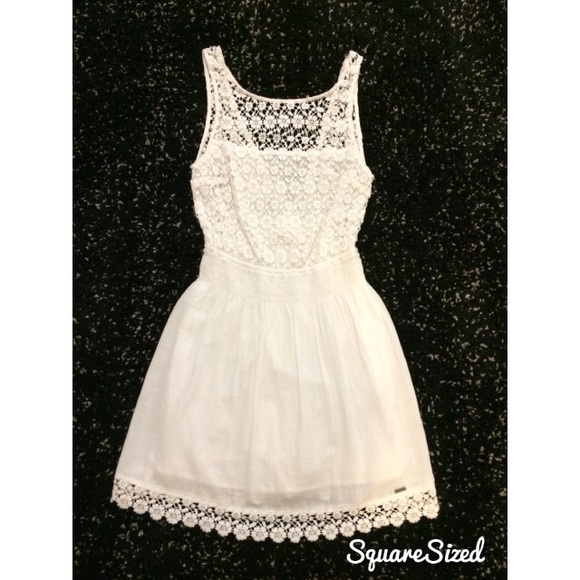 Hollister white dress