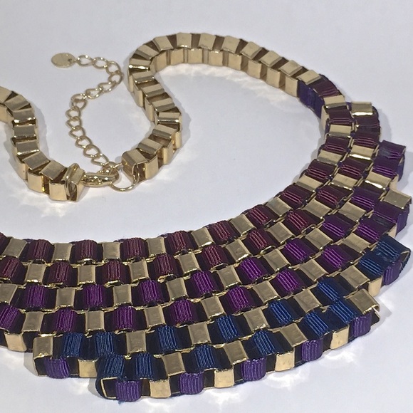 ASOS Ribbon Thread Bib Necklace - Picture 3 of 3