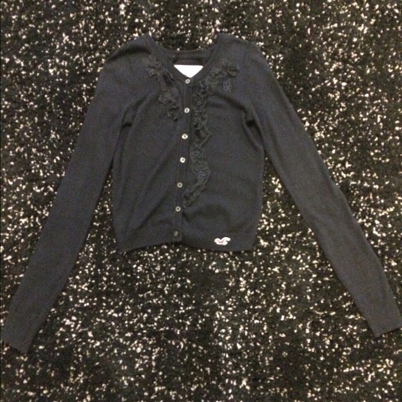 Hollister navy blue cardigan