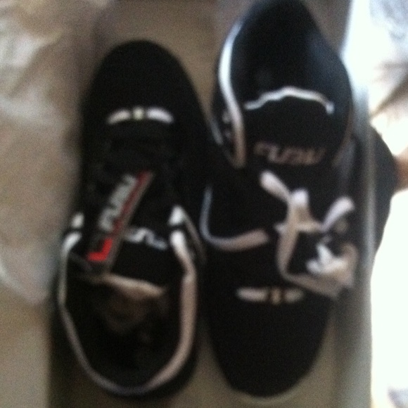 Black Velvet/patent leather & rubber Hi top shoes