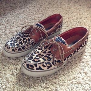 Cheetah Print Sperrys