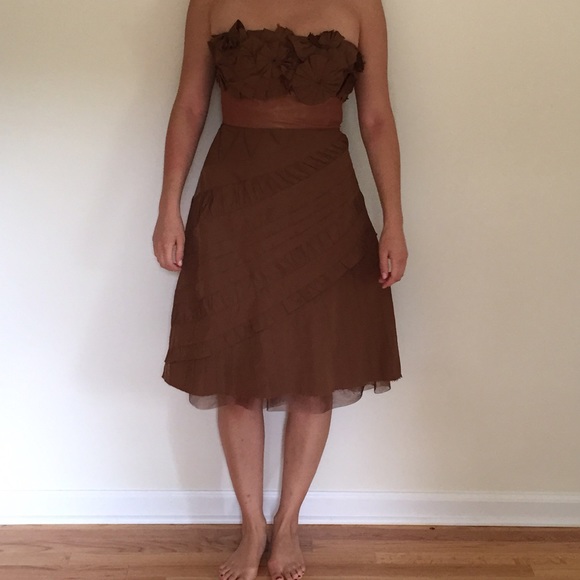 SALE 💋💄 BCBG Max Azria Strapless Taffeta Dress