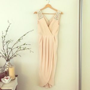 TFNC Midi Dress from ASOS in Nude/Blush 💋❤️