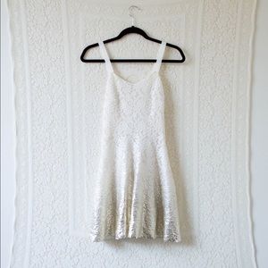 Free People Ombré Foil Dress - Cream