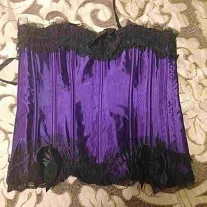 Purple corset