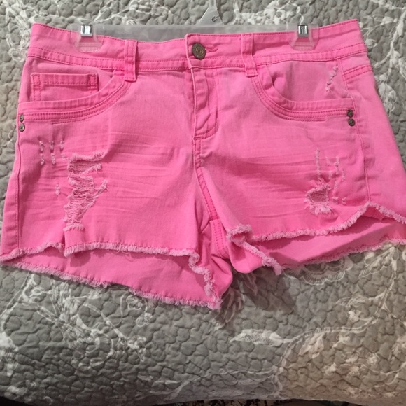 Hot pink shorts