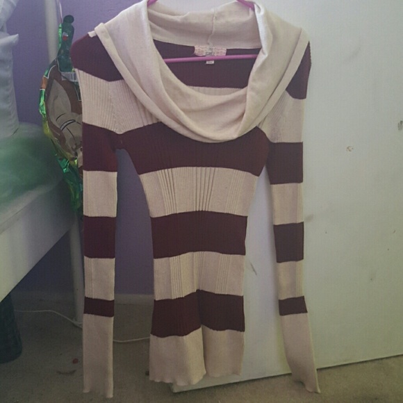 Pink & red stripped sweater