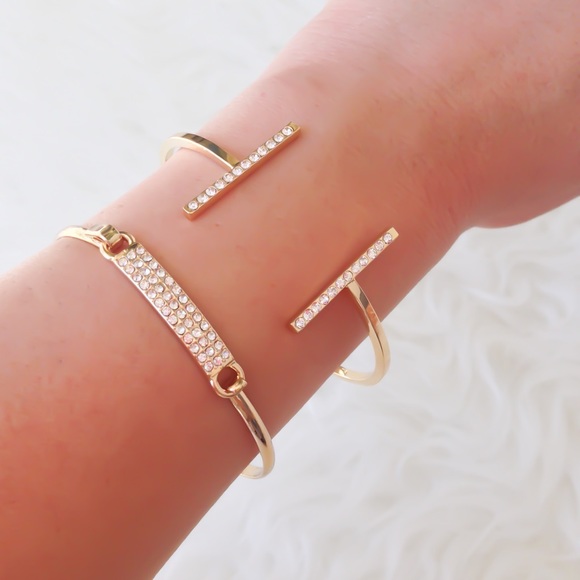 Jewelry - 🌹VDay Trend • Bling Bar Bracelet