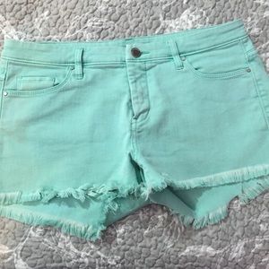 Tiffany teal shorts