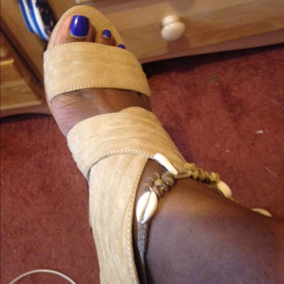 Cream wedges never worn