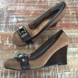 Nine West new leather and suede shoes