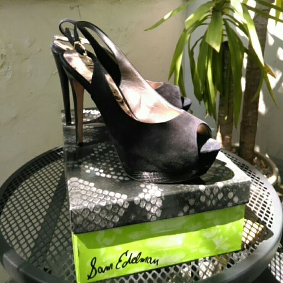 Sam Edelman Slingback Black Pumps