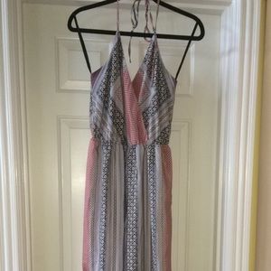 Patterned pant romper