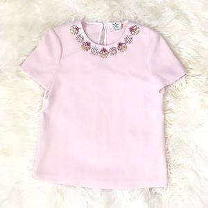 Kate Spade embellished pink top