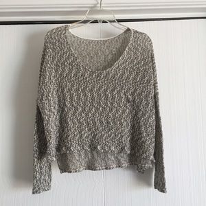 ADORABLE SALT & PEPPER KNITTED SWEATER