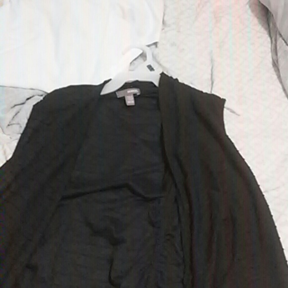 black cardigan sleeveless