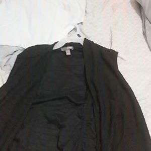 black cardigan sleeveless