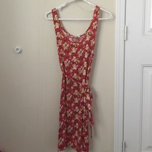 Floral linen dress